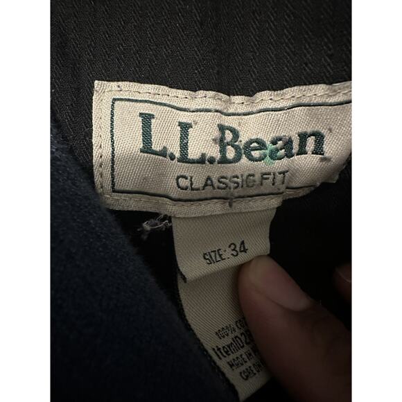 L.L. Bean Men’s 34 Corduroy Pants Blue - Picture 3 of 10